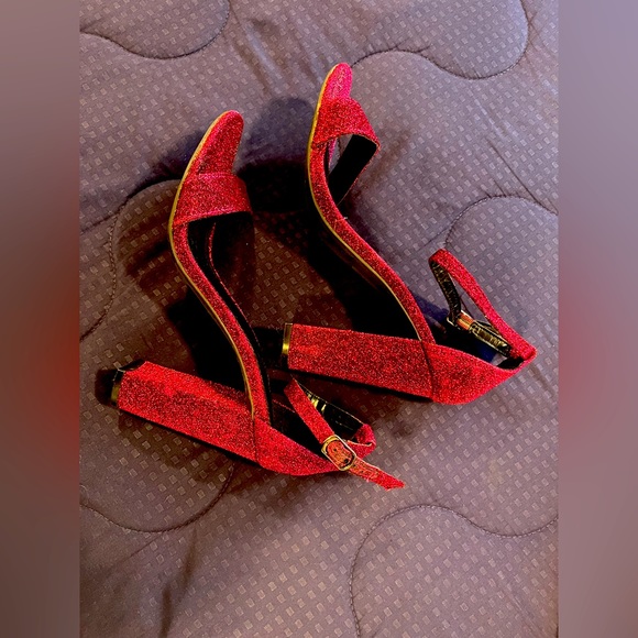 Brash Women’s Chunky Heel Sandal & Handbag Purse Bundle Set Size 8.5 Pink/Purple - Picture 4 of 10